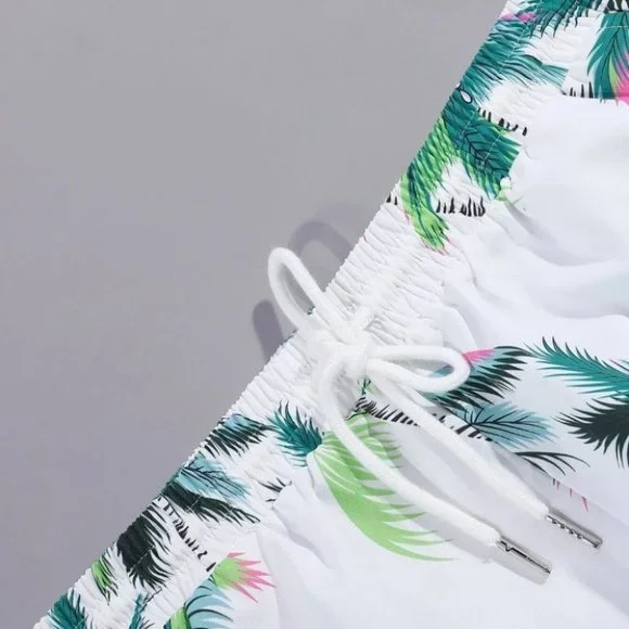 White Mens Button Up Tee Shirt - Picture 3 of 6